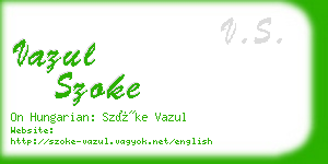 vazul szoke business card